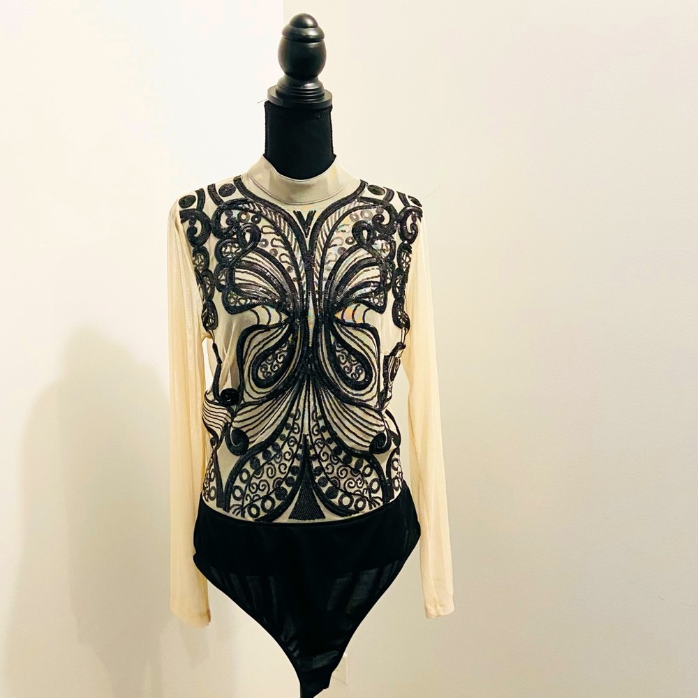 Love University Bodysuit Spandex Plus Size 2XL